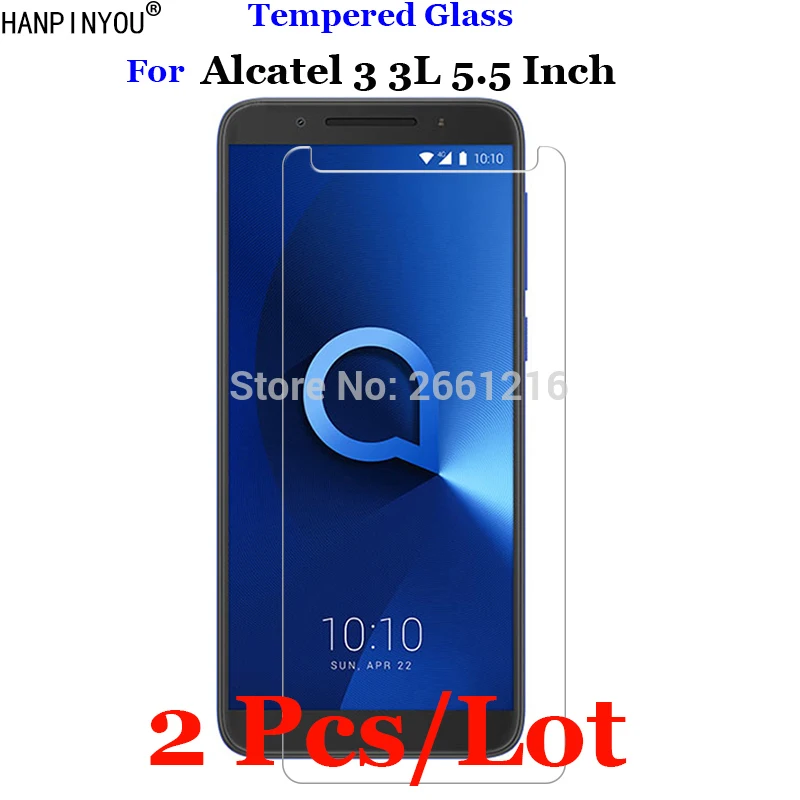 2 шт./лот для Alcatel 3 5052D 5052Y закаленное стекло 9H 2.5D Премиум Защитная пленка 3L 5034D 5
