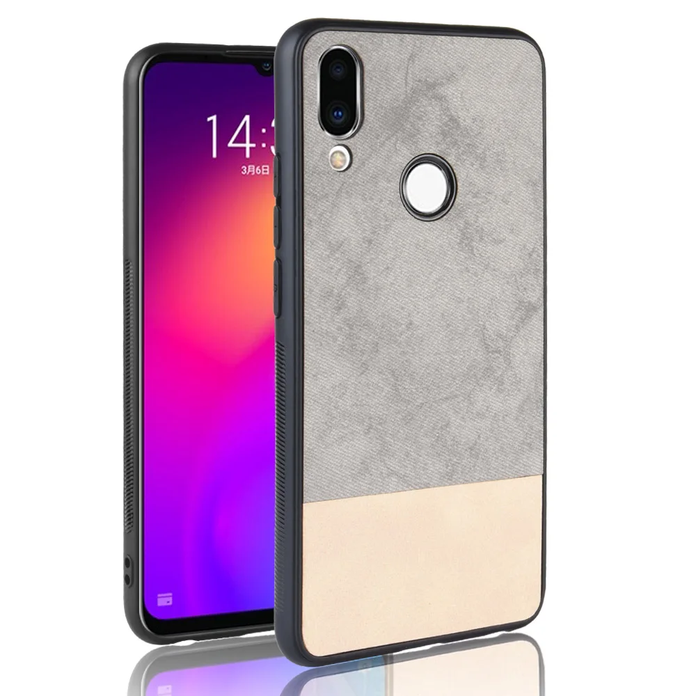 Роскошный кожаный чехол для Meizu M9 M8 Note жесткая задняя Нескользящая тканевая