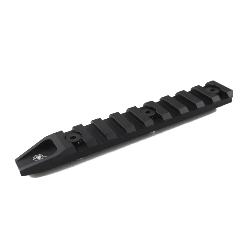 Тактический 9 слотов 20 мм рельсовая панель для KeyMod URX 4 Handguard страйкбол установка прицела - Цвет: BK