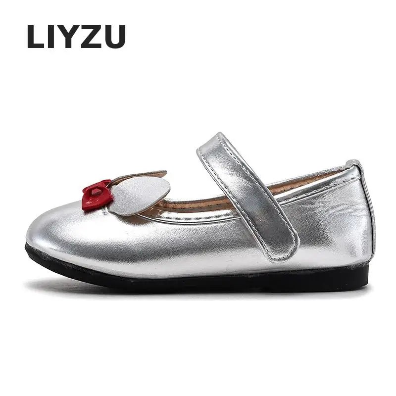 Детская обувь для девочек кожаная принцессы вечеринки выступлений с мультяшными