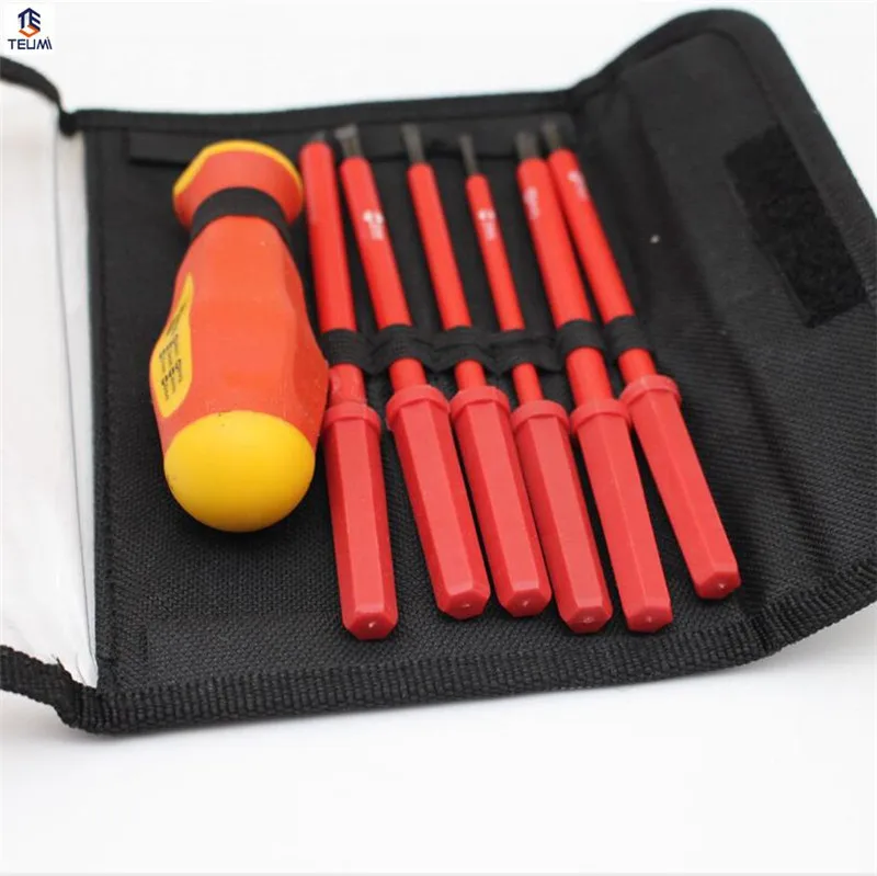 Изолированная Отвертка Набор электрика специальный CR V Phillips 1000V Высокая