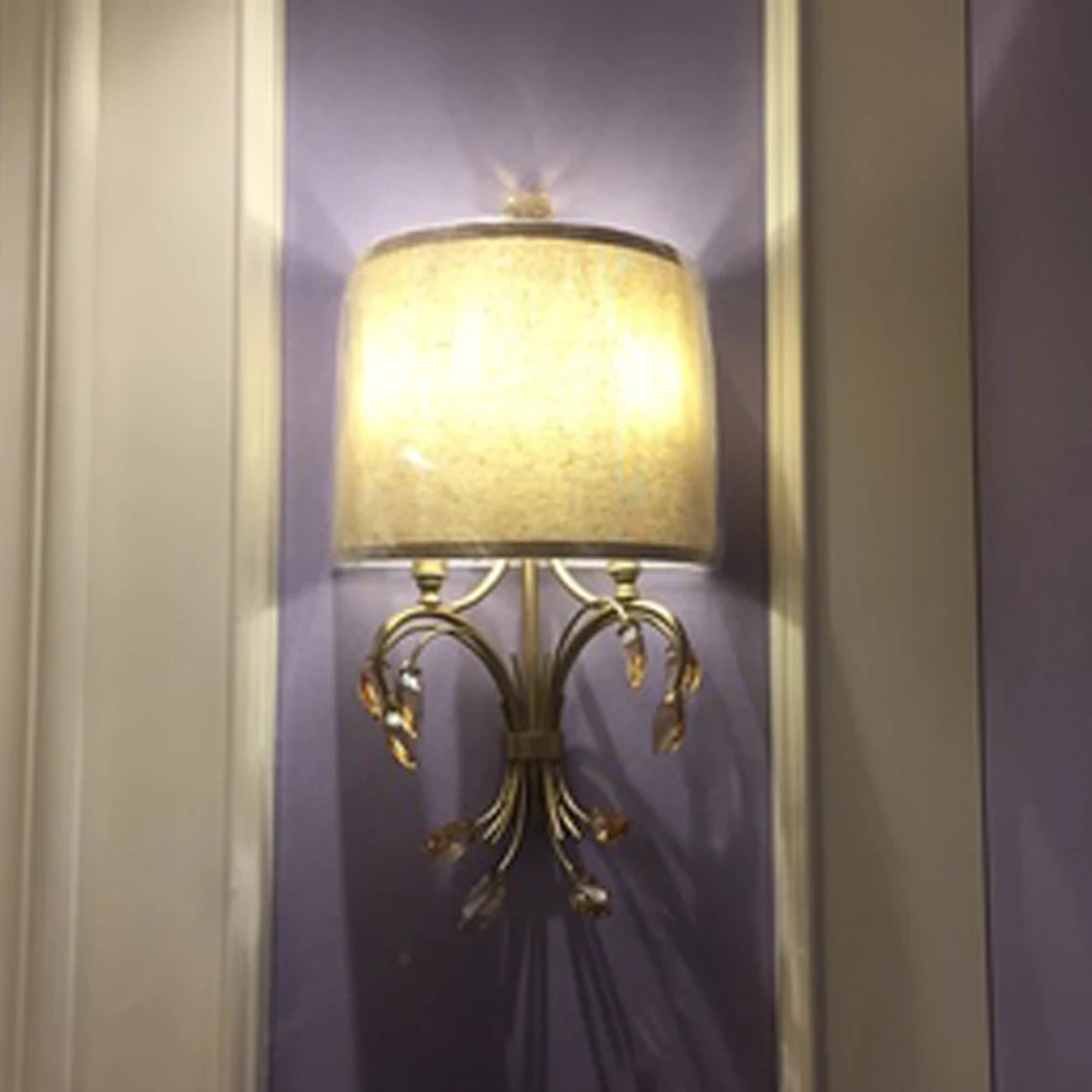 В европейском стиле хрустальные Настенные светильники Современные wandlamp Dia30* H61cm люстра с кристаллами лампе домашнего освещения