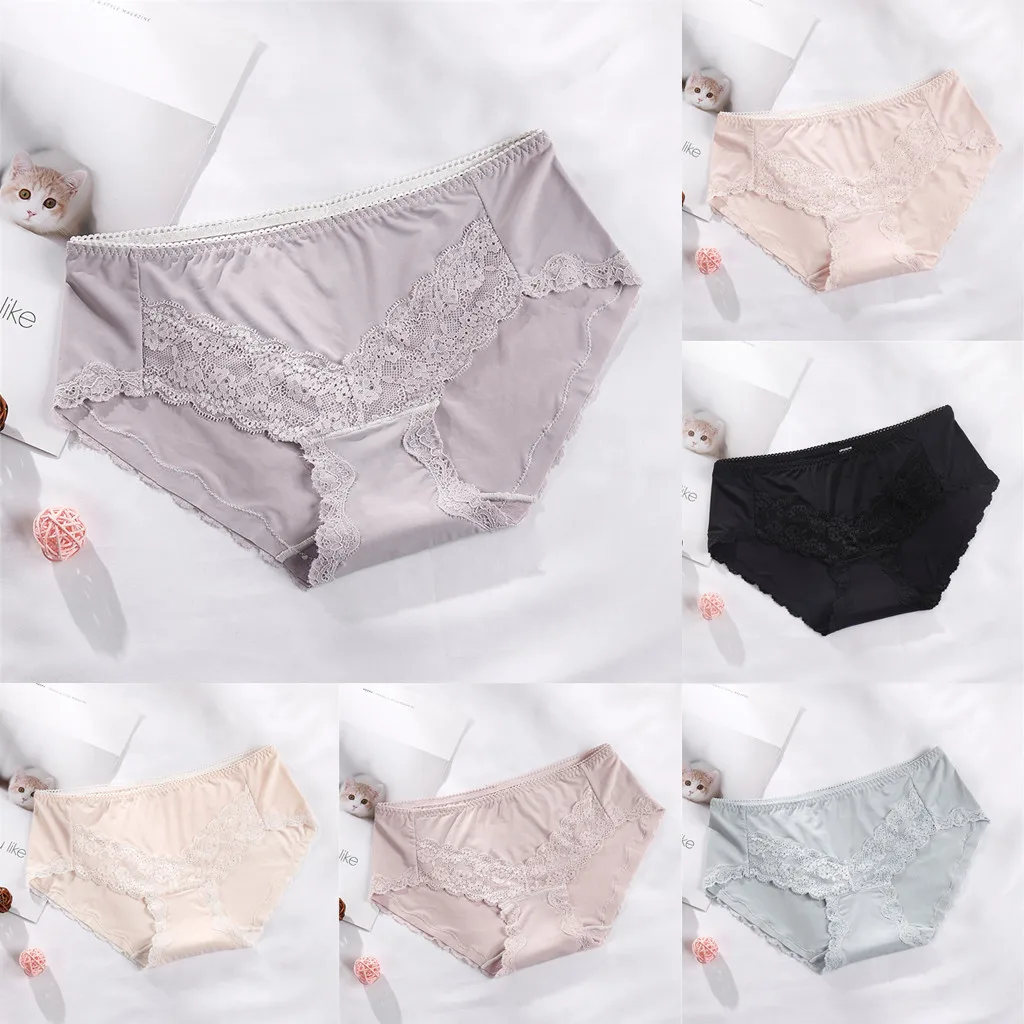 Женские трусы до середины талии дышащие мягкие женские Стрейчевые трусики