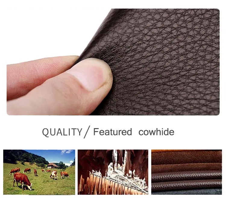 WILLIAMPOLO Leather Vintage Solid Clutch Bag Phone and Card Brand Mens Wallet Double Zipper Genuine Leather Handy Bag Purse