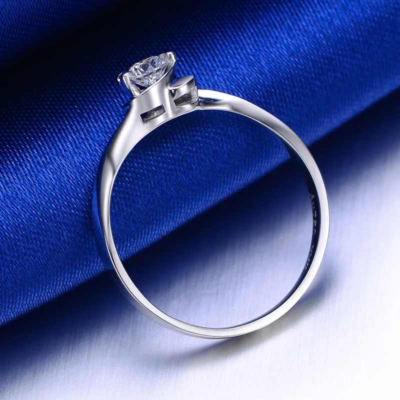 Кольцо с натуральным бриллиантом 18 К золото Свадебное женское предложение