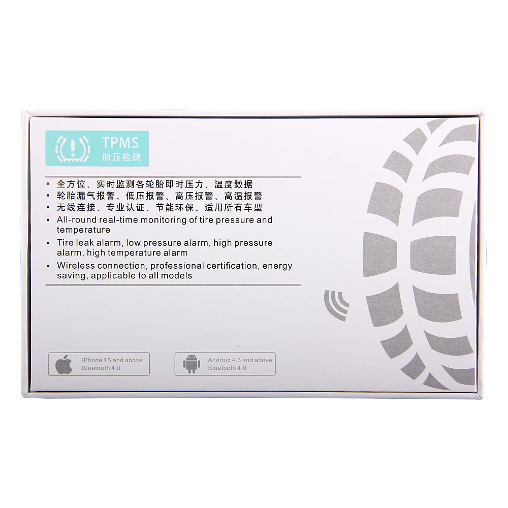 4 TPMS датчики Bluetooth 0 приложение дисплей Температура и шин давление мониторы