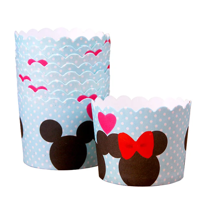 100 шт. в белый горошек черная полоска Dilicious Paper Cupcake Liner инструмент для выпечки
