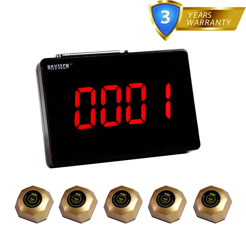 Беспроводная система звонков DAYTECH пейджер для ресторанов столов дома кормления 1