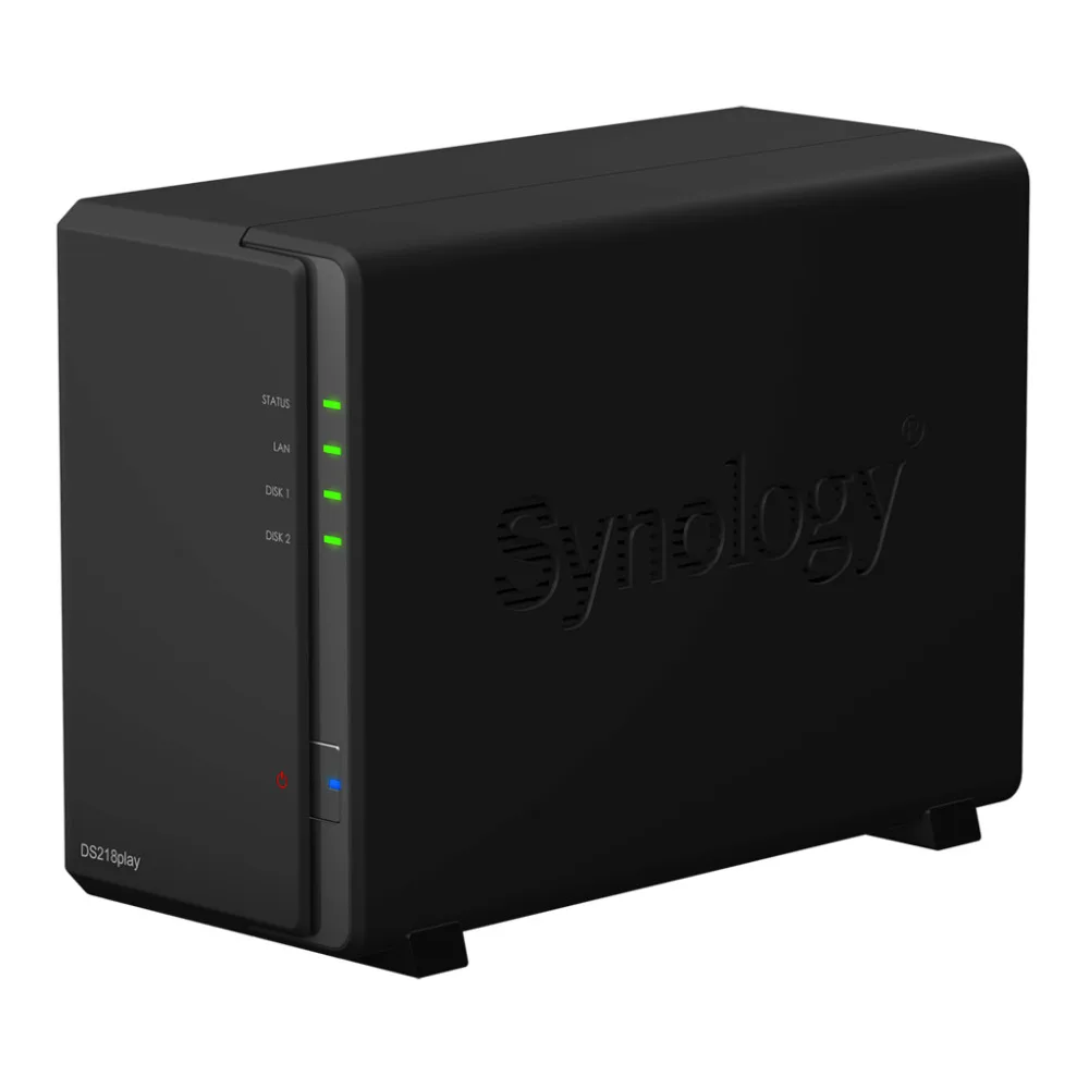 Дисковая станция Synology NAS DS218play 2 bay бездисковый сервер nfs сетевое хранилище данных