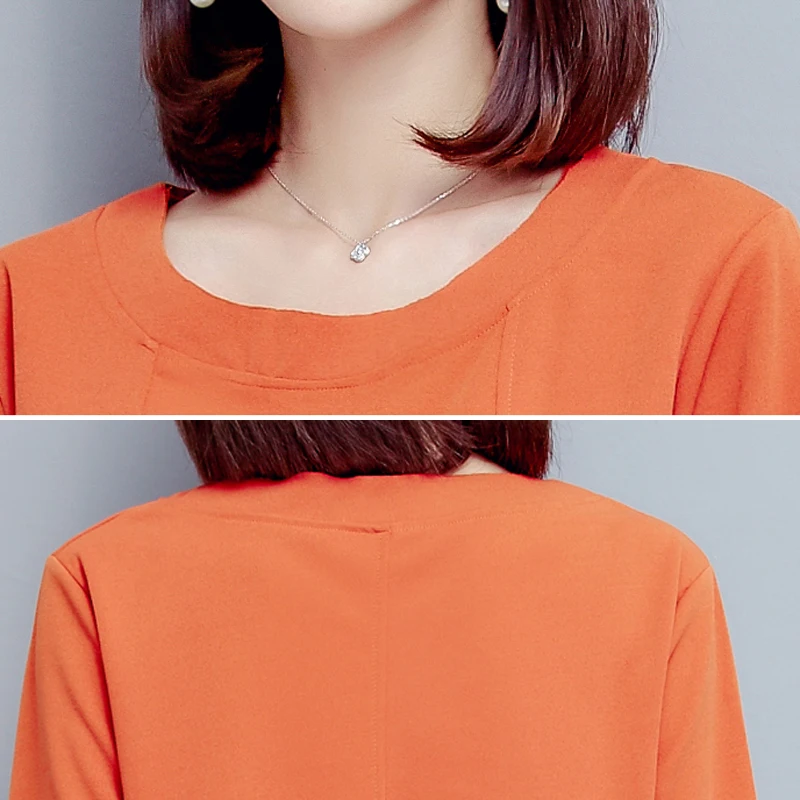 Оранжевая летняя одежда для женщин комплект из 2 предметов одежды укороченный