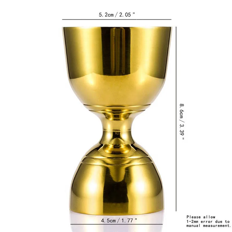 30 мл/60 мл нержавеющей стали Джиггер коктейль мерный стаканчик выстрел кукловода