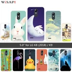 Мягкий силиконовый чехол для LG K9 5,0 дюйма для LG K8 2018 K9 полная защита прозрачный чехол из ТПУ для LG K9 гелевые чехлы с милыми животными