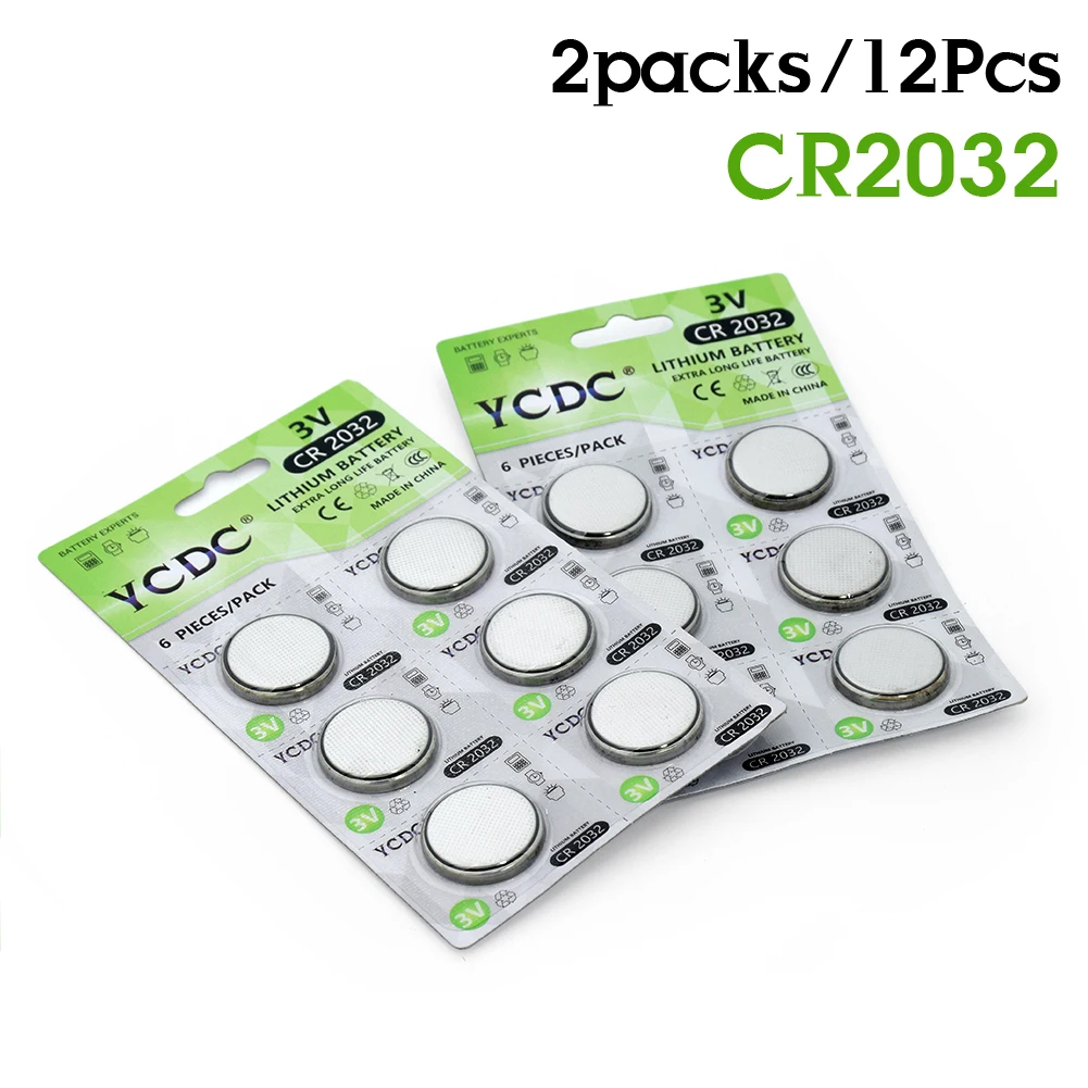 YCDC 1,5 V 3В AG13 357A LR44 SR44SW SP76 L1154 CR2032 DL2032 5004LC KL2032 Батарея ячейки Батарея для часов