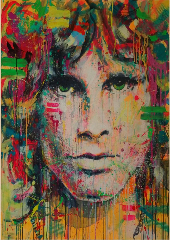 Двери Jim Morrison крафт-рок плакат ретро-рок-группа плакат музыкальной звезды настенные картины ВИНТАЖНЫЙ ПЛАКАТ домашний декор - Цвет: 16