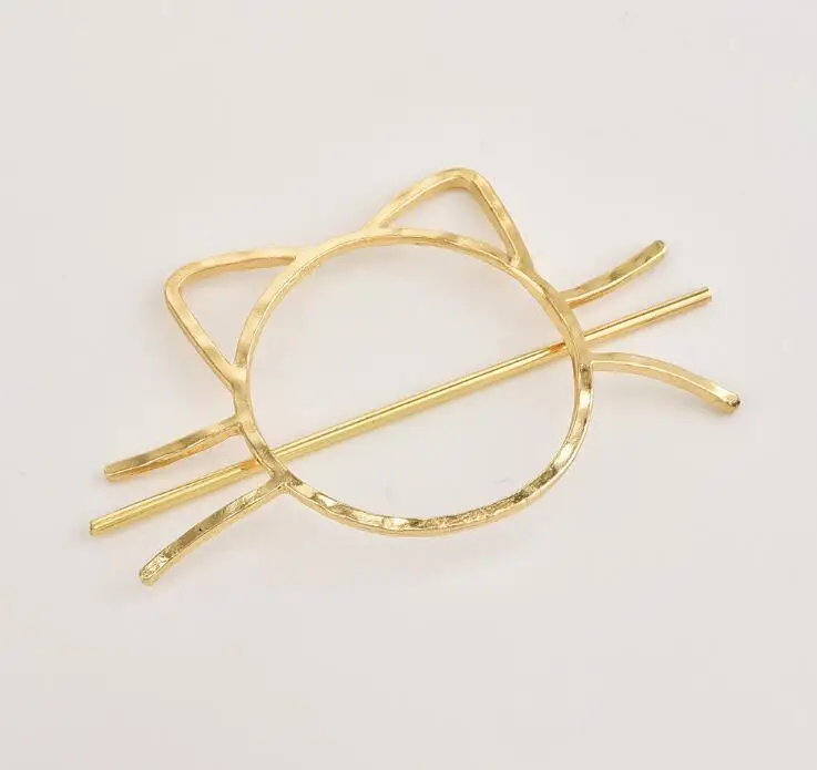 Timlee H055 Новые суженные, милое, открытое, дизайн с изображением животных, котов; металлическая заколка для волос аксессуары для волос