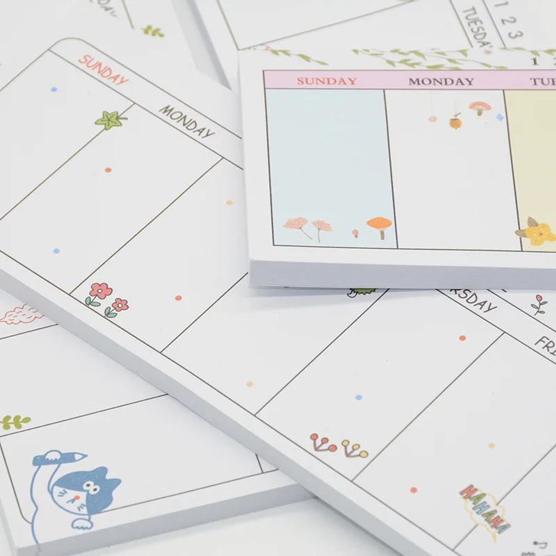 Kawaii sticky notes мультфильм блокнот еженедельник аниме наклейки Скрапбукинг