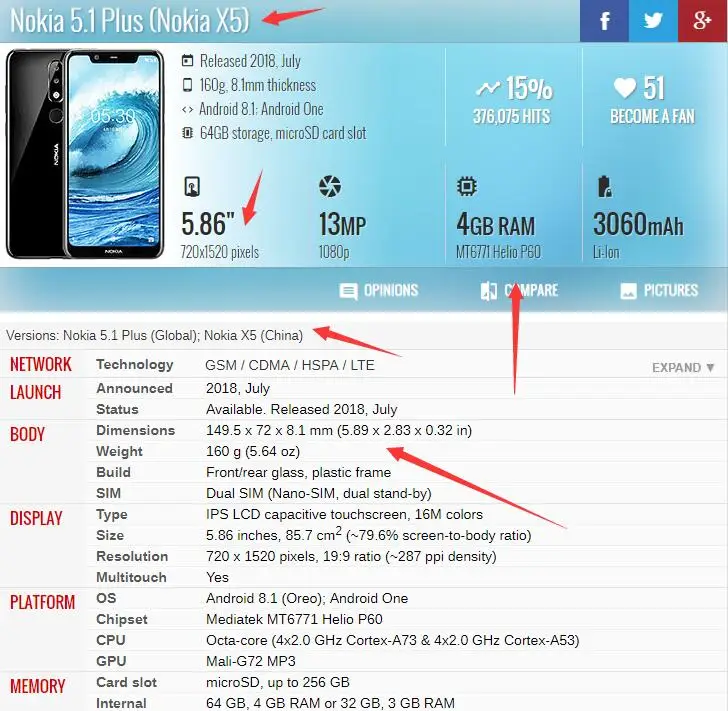 Nillkin для Nokia 5 1 Plus чехол X5 Жесткий ПК матовый телефона противоударный защитный