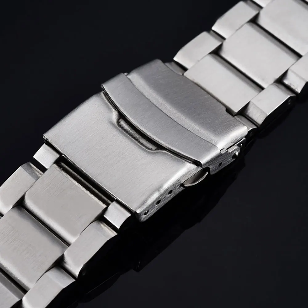 Good Quality Silvery 22/24/26mm Men Woman Stainless Steel Watch Band With 2 Spring Bars For Business Smart Watches Strap GD0135 | Наручные