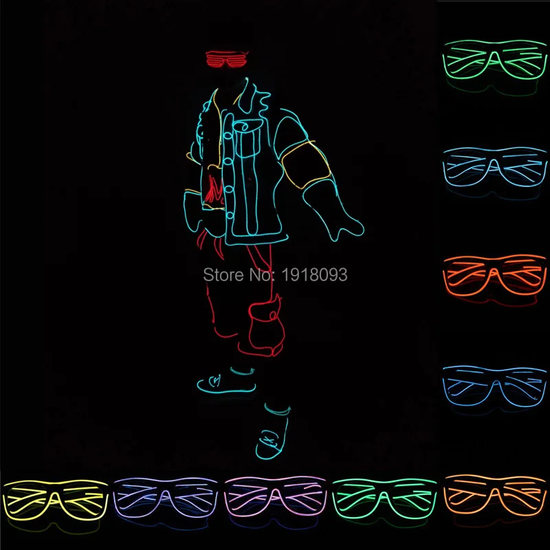 Новый дизайн 10 цветов звук активных EL провода Неон Светодиодные ленты