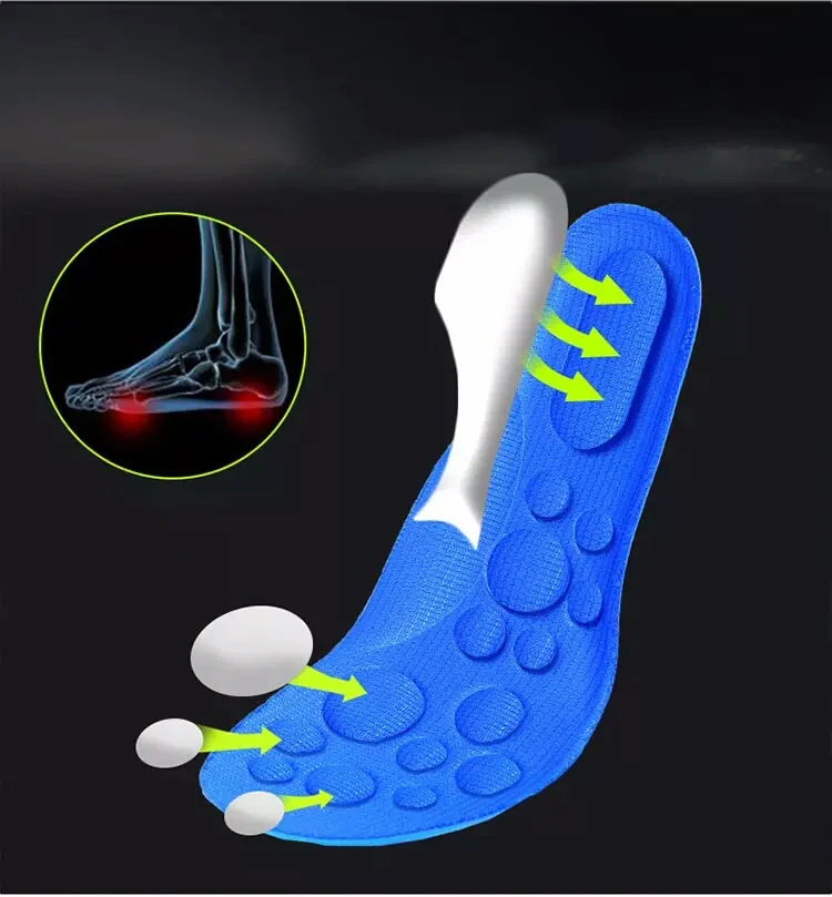 EXPfoot Memory foam унисекс стрейч дышащий дезодорант обувь Мягкая облегчающая боль Беговая Подушка стельки вставка