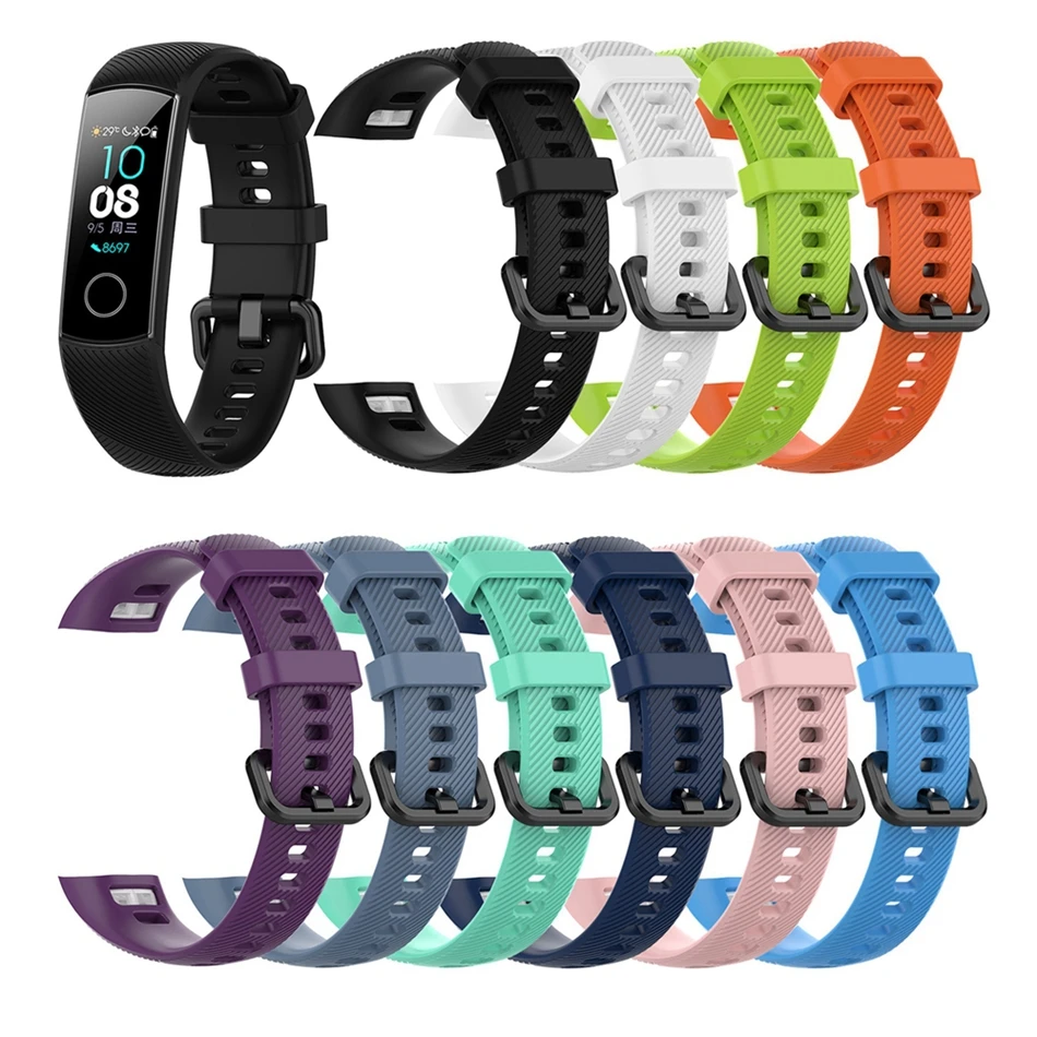 Новый цветной силиконовый ремешок YUEDAER для Huaiwei Honor Band 4 сменный на запястье