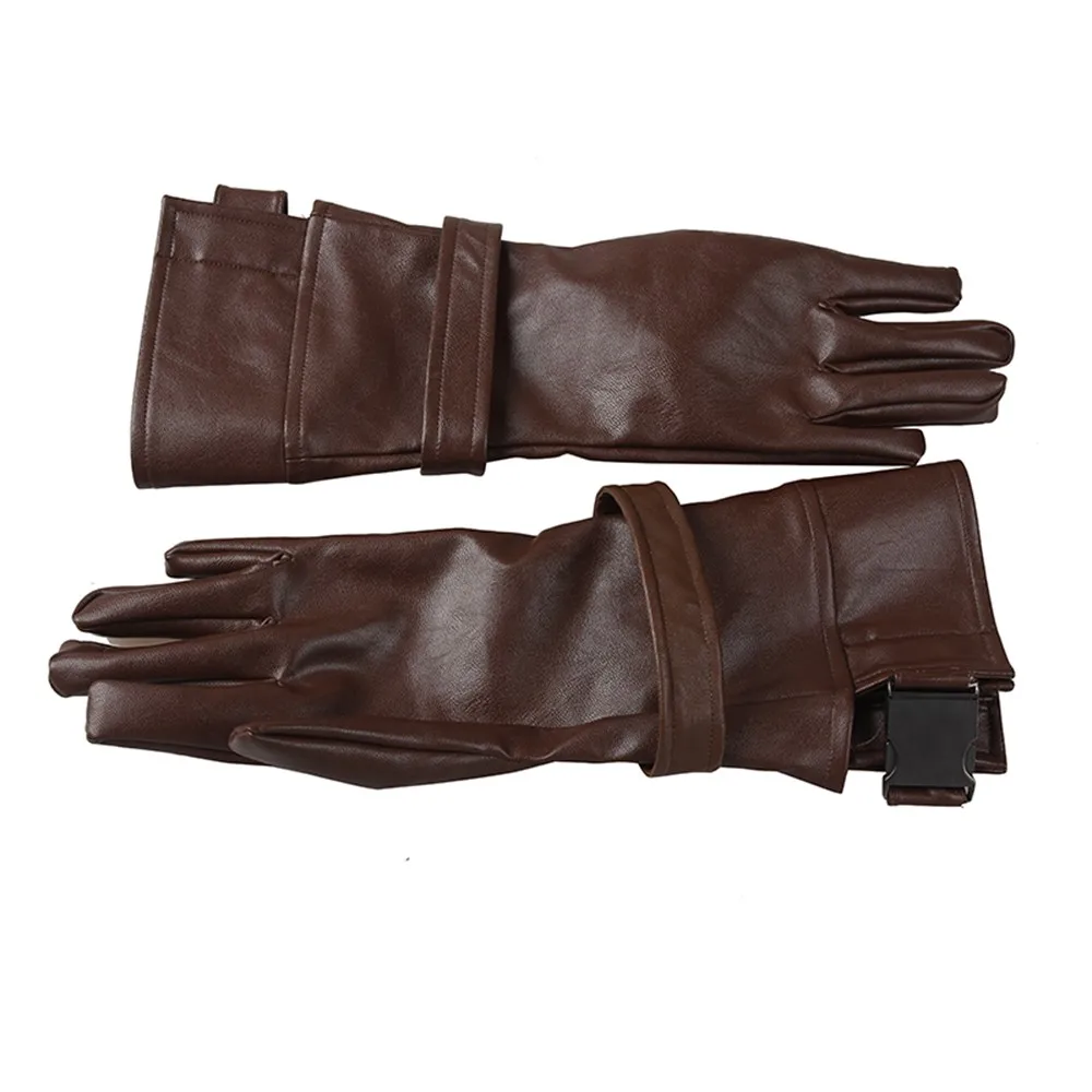 only gloves Manles Капитан Америка Первый мститель Косплэй acceessories Капитан Америка ремень Прихватки для мангала Грудь Пояс Кобура Хеллоуин костюм - Цвет: only gloves