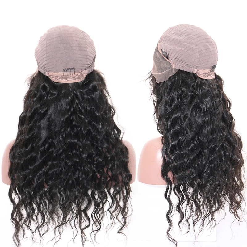 Парик с объемными волнами плотность 250 парики из человеческих волос на сетке