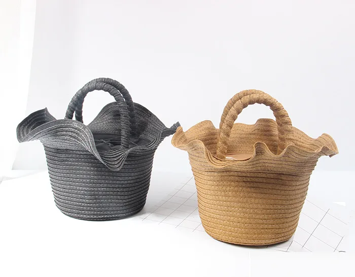 2018 новый японский праздничный стиль романтическая кружевная соломенная сумка