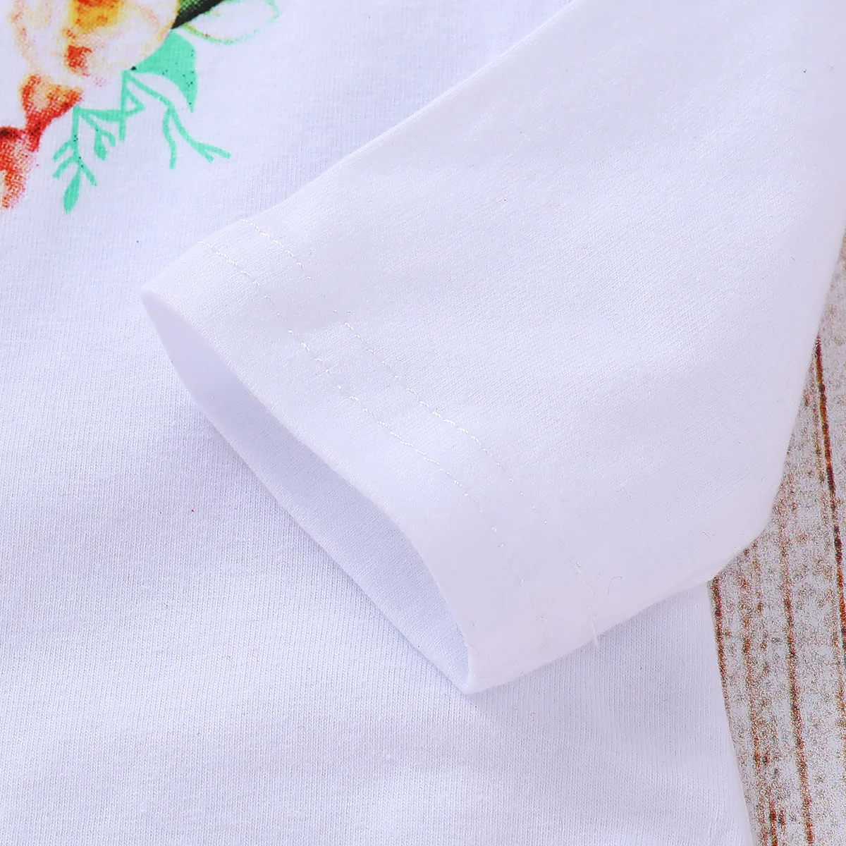 Комплект одежды для маленьких девочек из 2 предметов: топ с длинными рукавами +