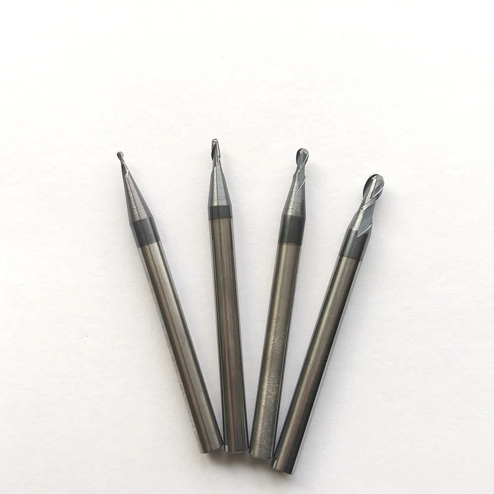 Jerray Radius R0.5/R0.75/R1/R1.5/R2/R2.5 2 Flute HRC45/55/60 Tungsten carbide Ball nose endmills CNC milling Cutter Router bits
Jerray Radius R0.5/R0.75/R1/R1.5/R2/R2.5 2 Flute HRC45/55/60 Tungsten carbide Ball nose endmills CNC milling Cutter Router bits