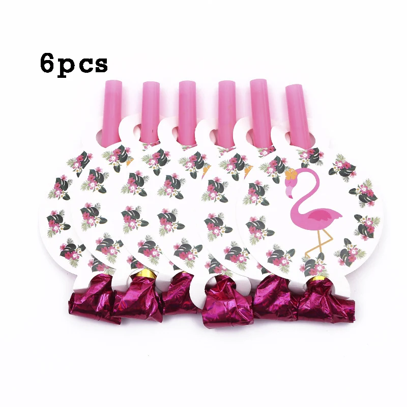 6pcs Blowing Dragons Гавайские вечерние Фламинго конфетти оформление латексными воздушными шариками баннер Pull Flag ананас Лето день рождения - Цвет: 6pcs Blowing Dragons
