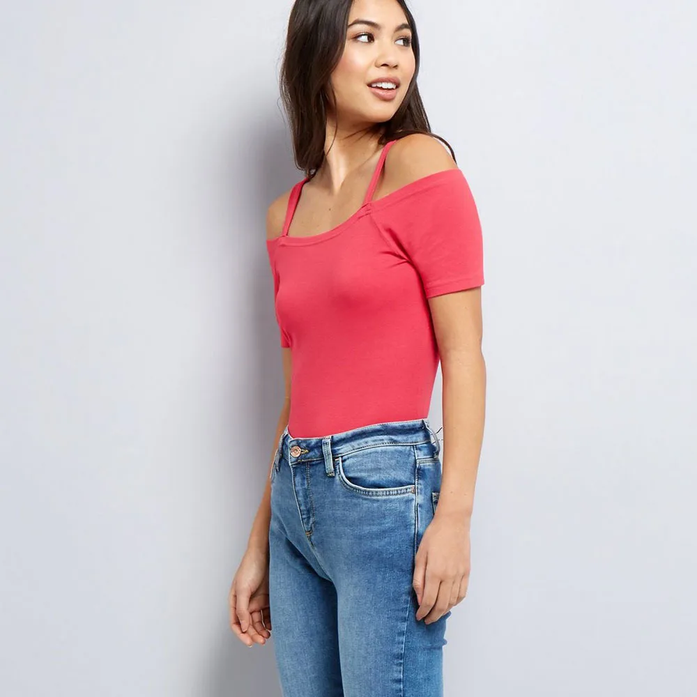 Allyzozo Plus size 6xl Women Summer Spaghetti Strap Tops T shirts Streetwear Off Shoulder Blue Clothing | Женская одежда
