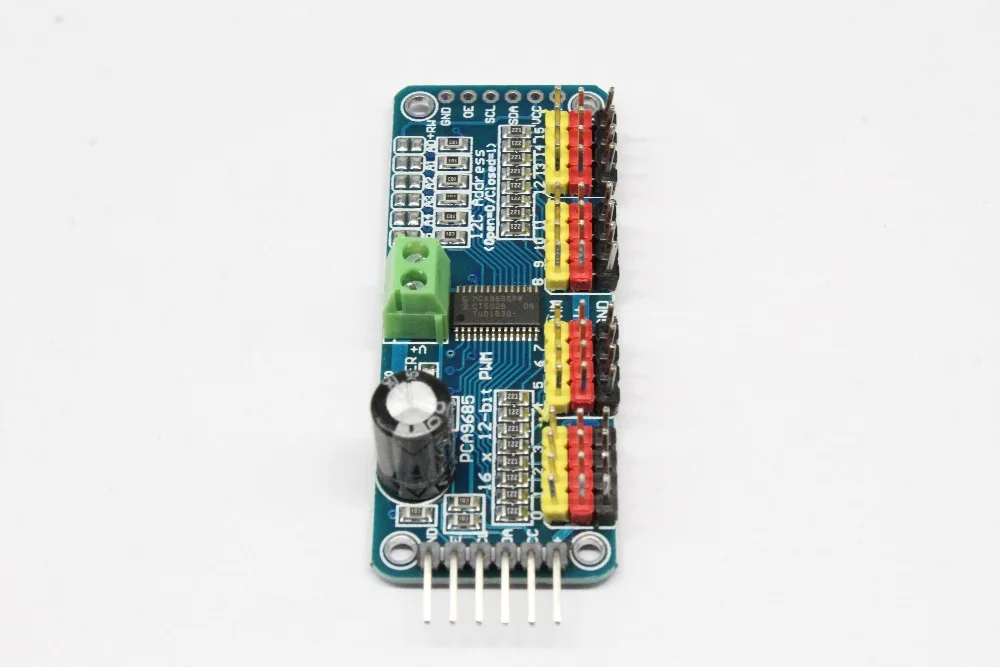 16 канальный 12 битный PWM/Servo Driver I2C интерфейс PCA9685 модуль для arduino или Raspberry pi щит servo