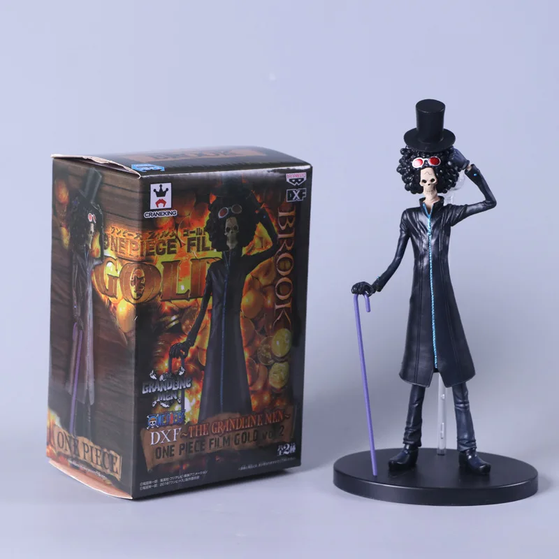2018 Новый 23 см черный Брук ПВХ фигурку аниме one piece Burukku модель игрушки Кукла