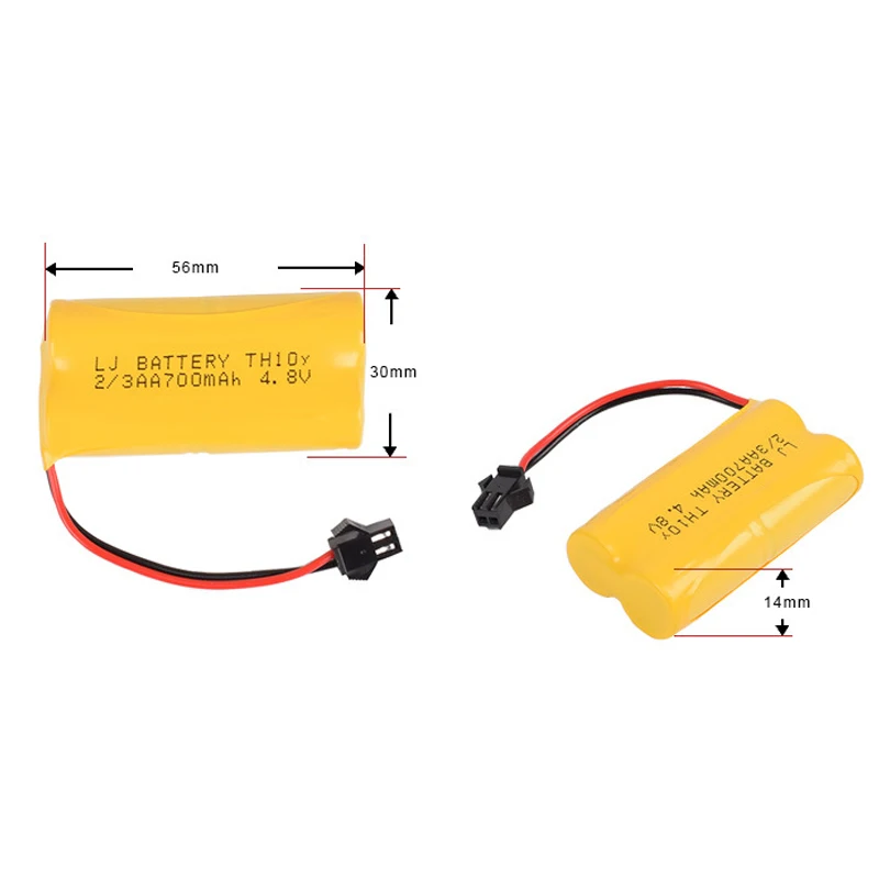 4 8 v 700mah 2/3AA NI-CD H батарея RC автомобиль электрический пульт дистанционного