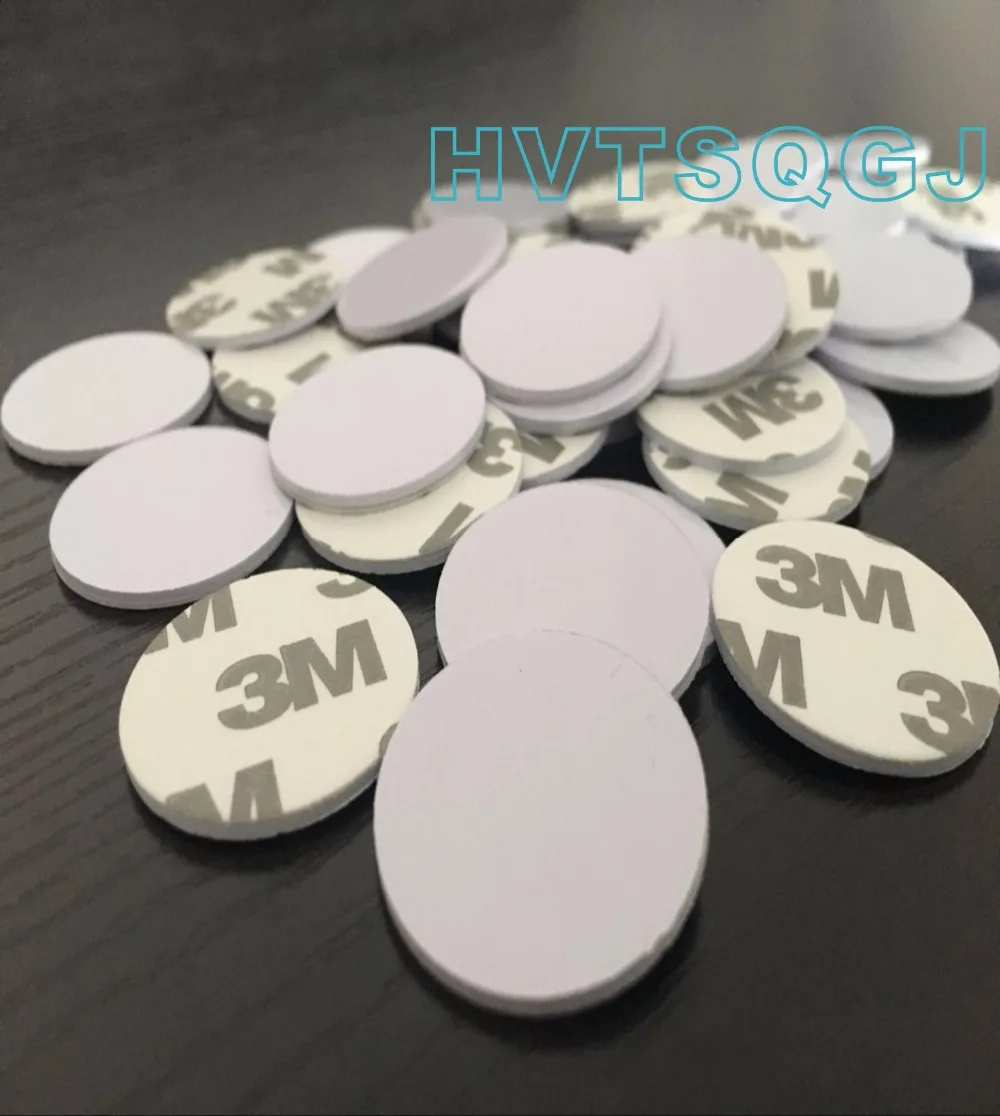 

Водонепроницаемая RFID-метка 125 кГц + клей 3 м EM4100, совместимая с контролем доступа, бесконтактная идентификационная карта, ПВХ монетница, жето...