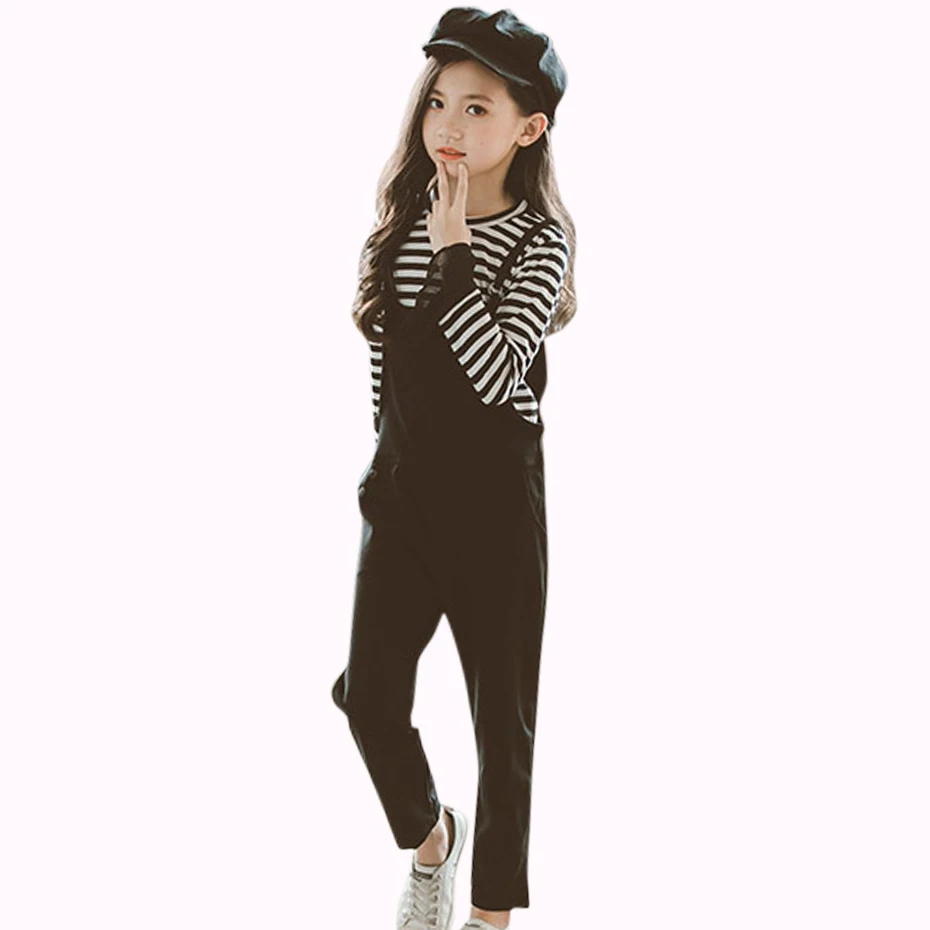 Комплект одежды для девочек весенний Детский костюм Повседневная подростковая