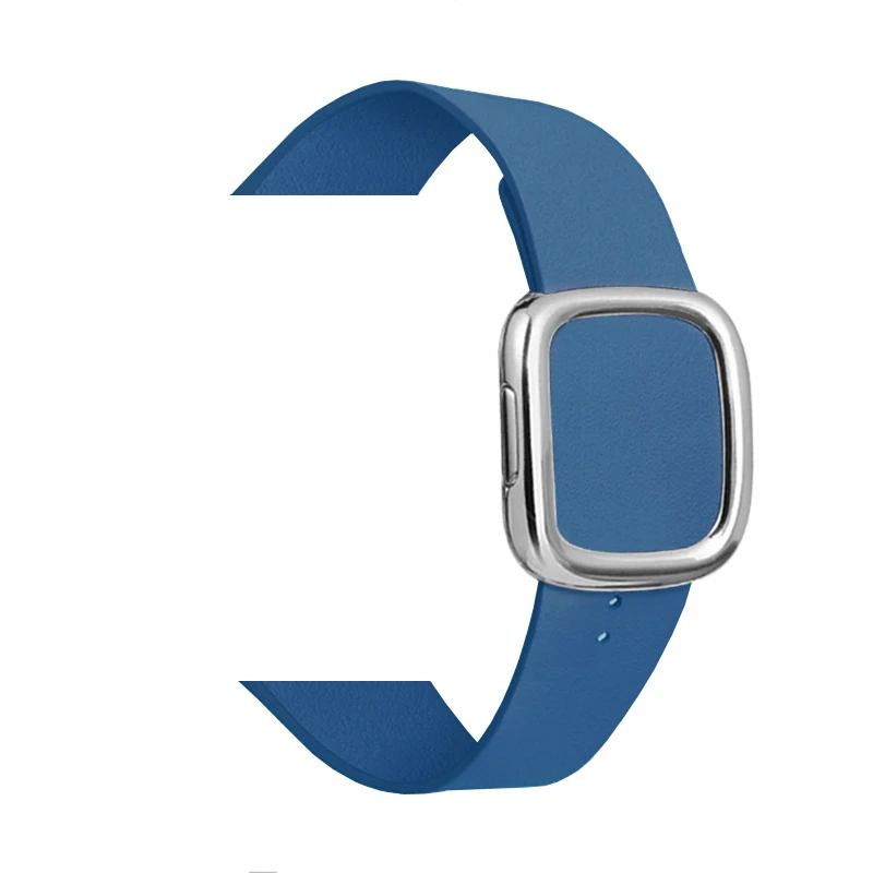 Кожаная Петля ремешок для apple watch группа 5 4 44/40 мм современный стиль браслет на запястье, аксессуары для наручных часов iWatch серии 3/2/1 42/38 мм