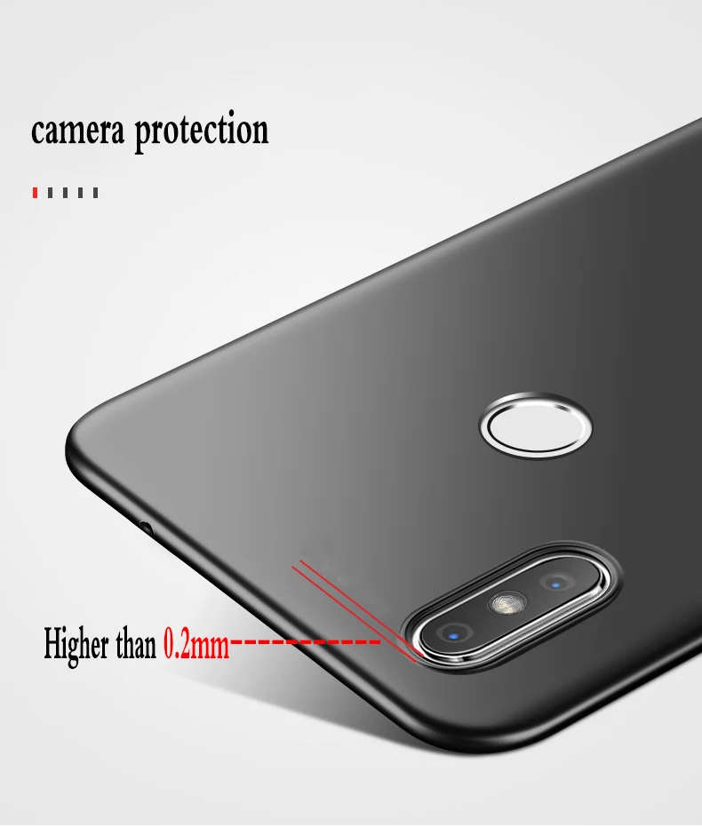 Матовый ультратонкий жесткий пластиковый чехол-накладка для Xiaomi mi mix 2s матовый
