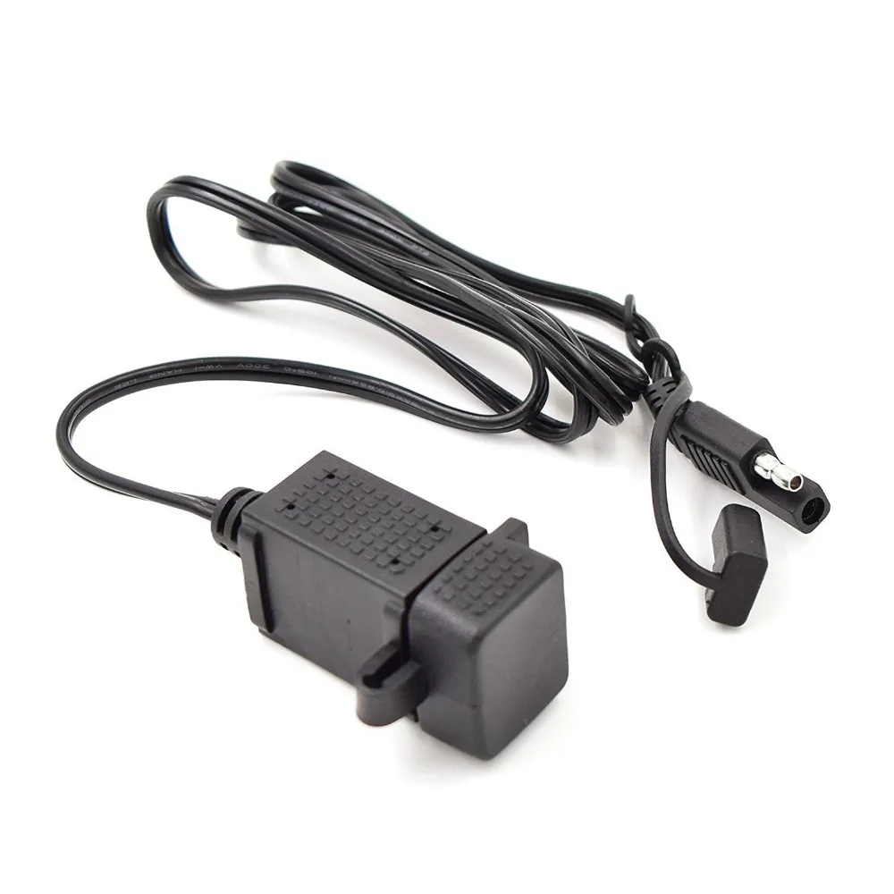 Новый водонепроницаемый мотоциклетный зарядный кабель 2 1 а с двумя USB портами 12 24