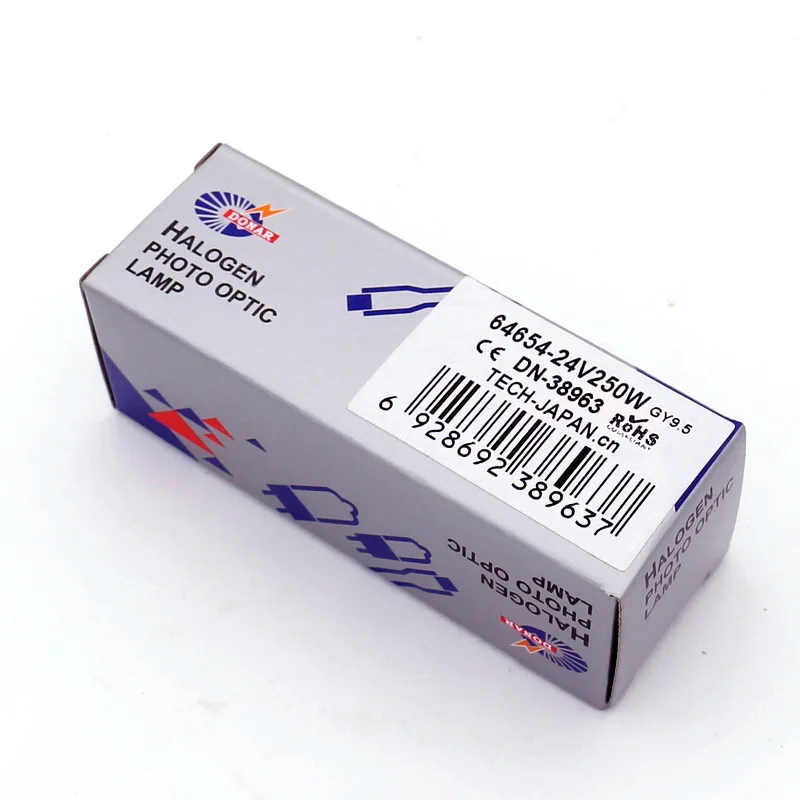 DN 38963 64654 hlx 24 в 250 Вт 64654hlx gy9 5 галогенная лампа ДЛЯ операционного