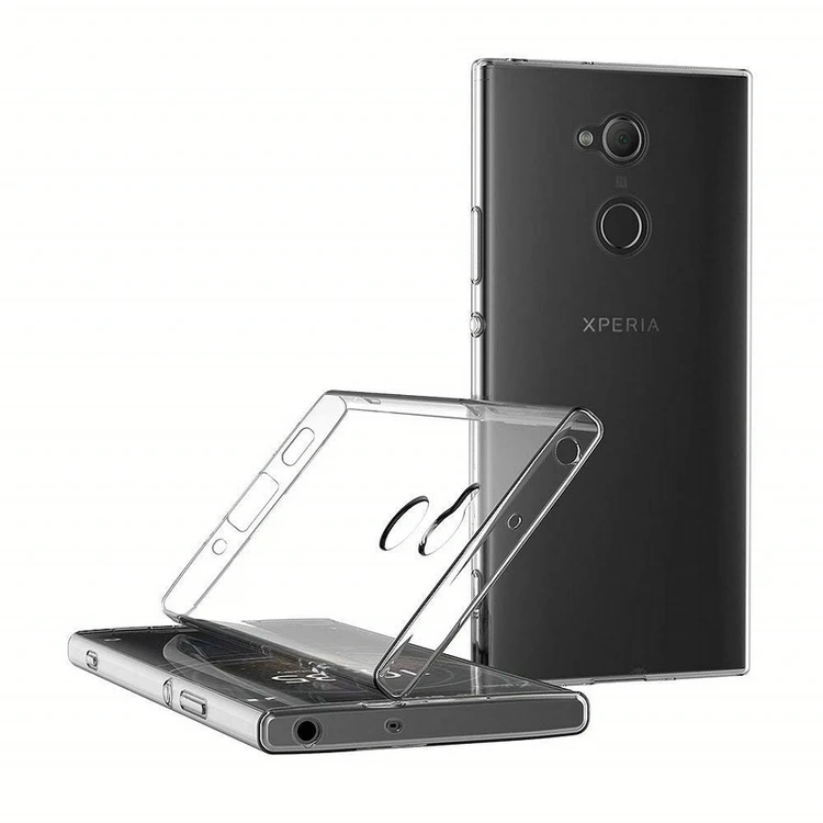 Чехол для sony Xperia XA2 TPU Силиконовый прочный прозрачный мягкий чехол для sony XA2 двойной защитный чехол на заднюю панель телефона