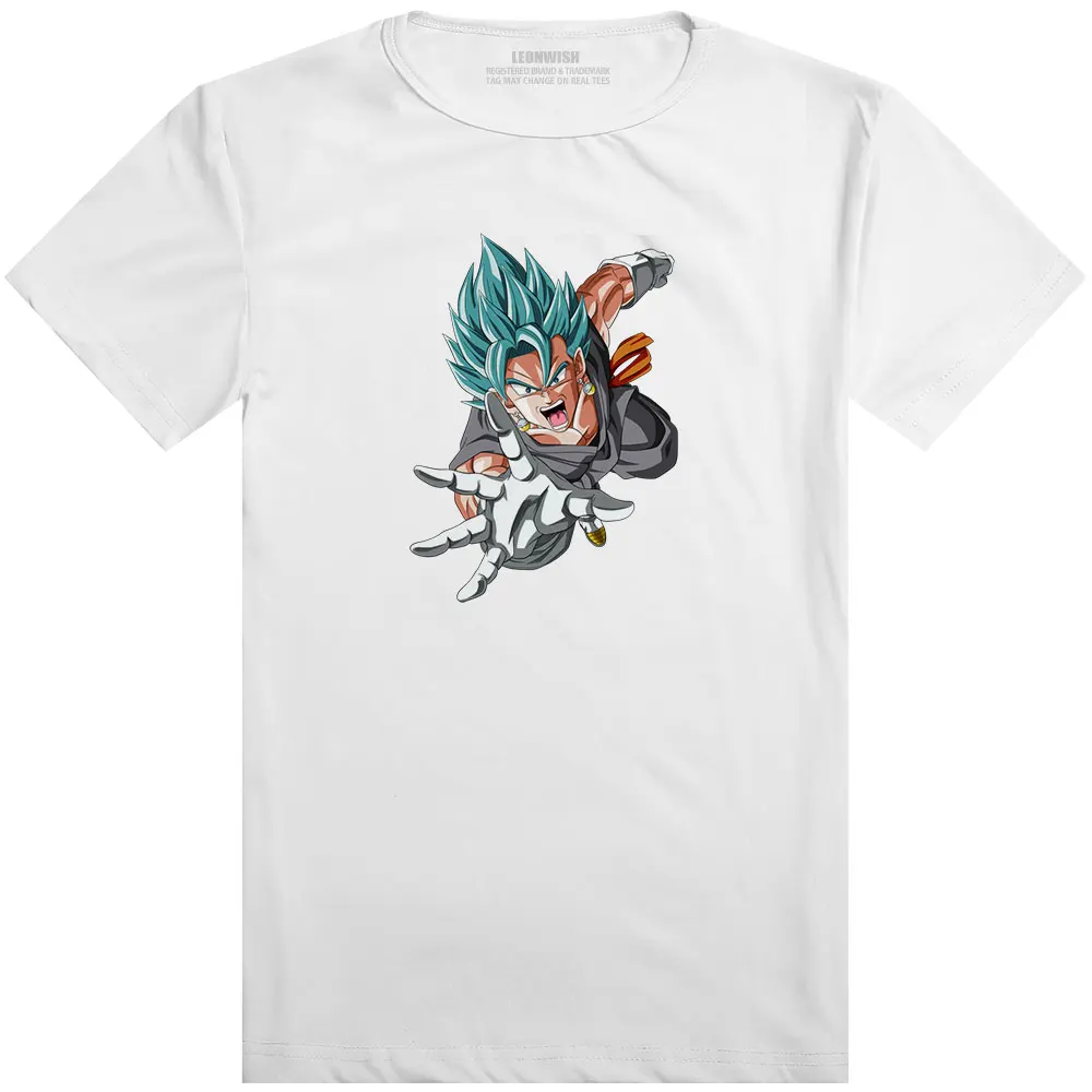 Gogeta Супер Saiyan Бог синяя футболка крутая мода Поп аниме короткий рукав Футболка