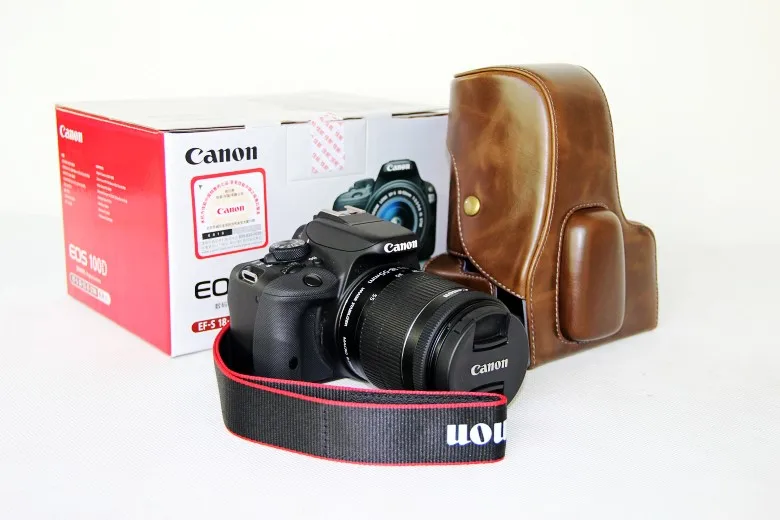 Высокое качество Фирменная Новинка популярные Камера Футляр + ремень для Canon 100D