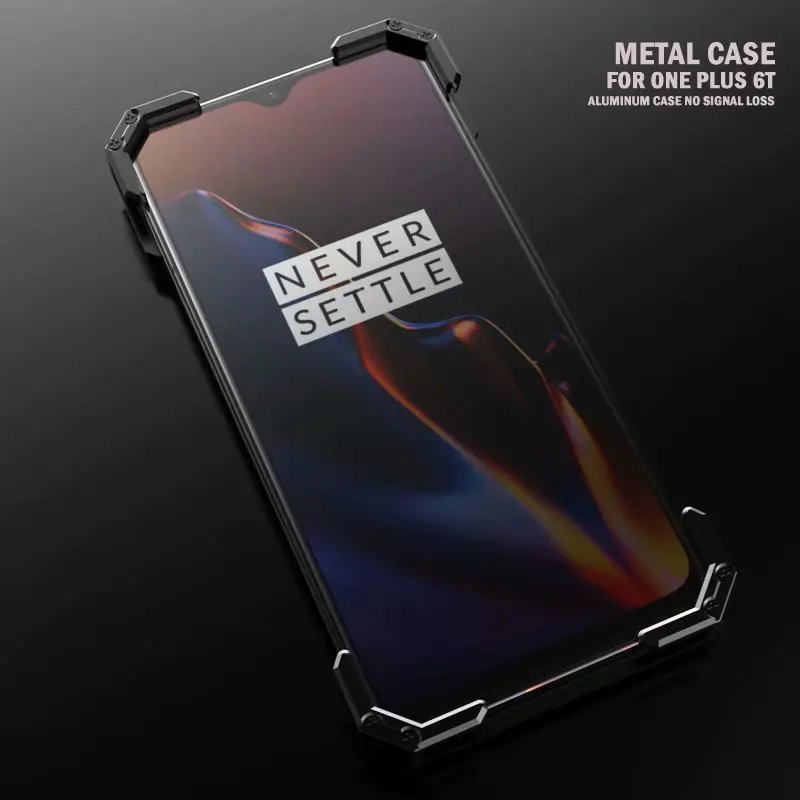 Алюминиевый металлический чехол для Oneplus 6T 6 5 5T металлический бампер Броня противоударный чехол для телефона для One Plus 6T 5 5t 6 Чехол 1+ 6T бухта