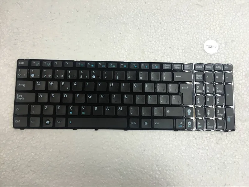 Испанская клавиатура для ASUS K52 K52F K52DE K52J K52N X61 N51 N61 N61JA G60 G51 G53 K53S N53SH G72J G73 A53 A52 A52J с рамкой
