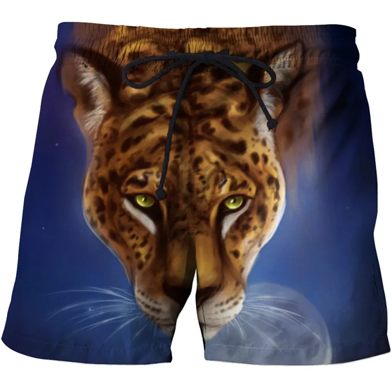

Wolf 3D Printed Board Shorts Elastic Waist Beach Shorts 2020 Summer Male Clothing Loose Homme Short Trousers Drop Ship