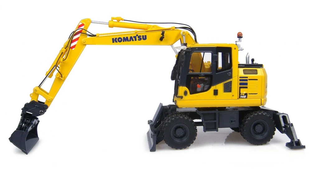 UH-8083 1:50 Komatsu PW148+ 2 колесный экскаватор игрушки