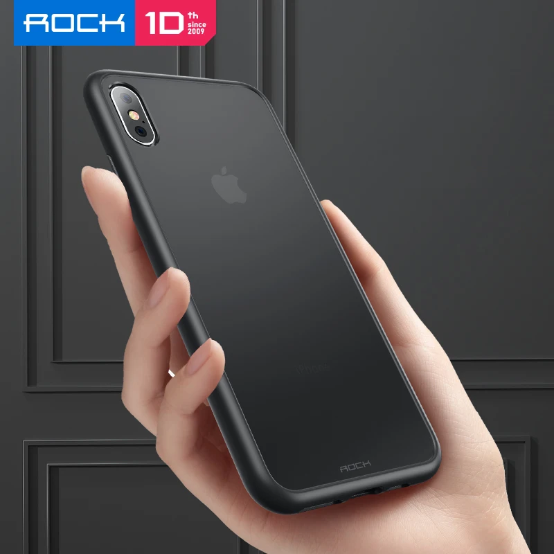 Противоударный матовый чехол ROCK для iPhone XS Max из ТПУ+ поликарбоната, защитный чехол для iPhone XS X, чехол, чехол, адсорбционный чехол