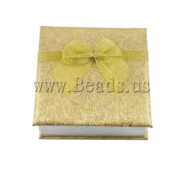 1 шт. картонная коробка для браслетов с вельветовым квадратным золотым дисплеем подарочная упаковка